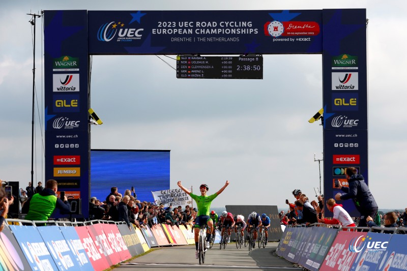 2023 UEC Road European Championships - Drenthe - Junior Men's Road Race - Drijber - Col Du VAM 111 km - 23/09/2023 - Anze Ravbar (Slovenia) - photo Luca Bettini/SprintCyclingAgency?2023